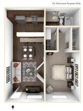 1X1 MRK 41 floor plan